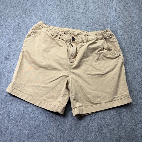 Chubbies Staples Shorts Men XL Beige Khaki 7" Elastic Regular Fit Stretch b101 - Picture 1 of 16